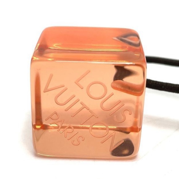 Louis Vuitton Vintage Lucite Translucent Hair Tie Bobble Set With Mini Pouch Bag - Picture 4 of 10